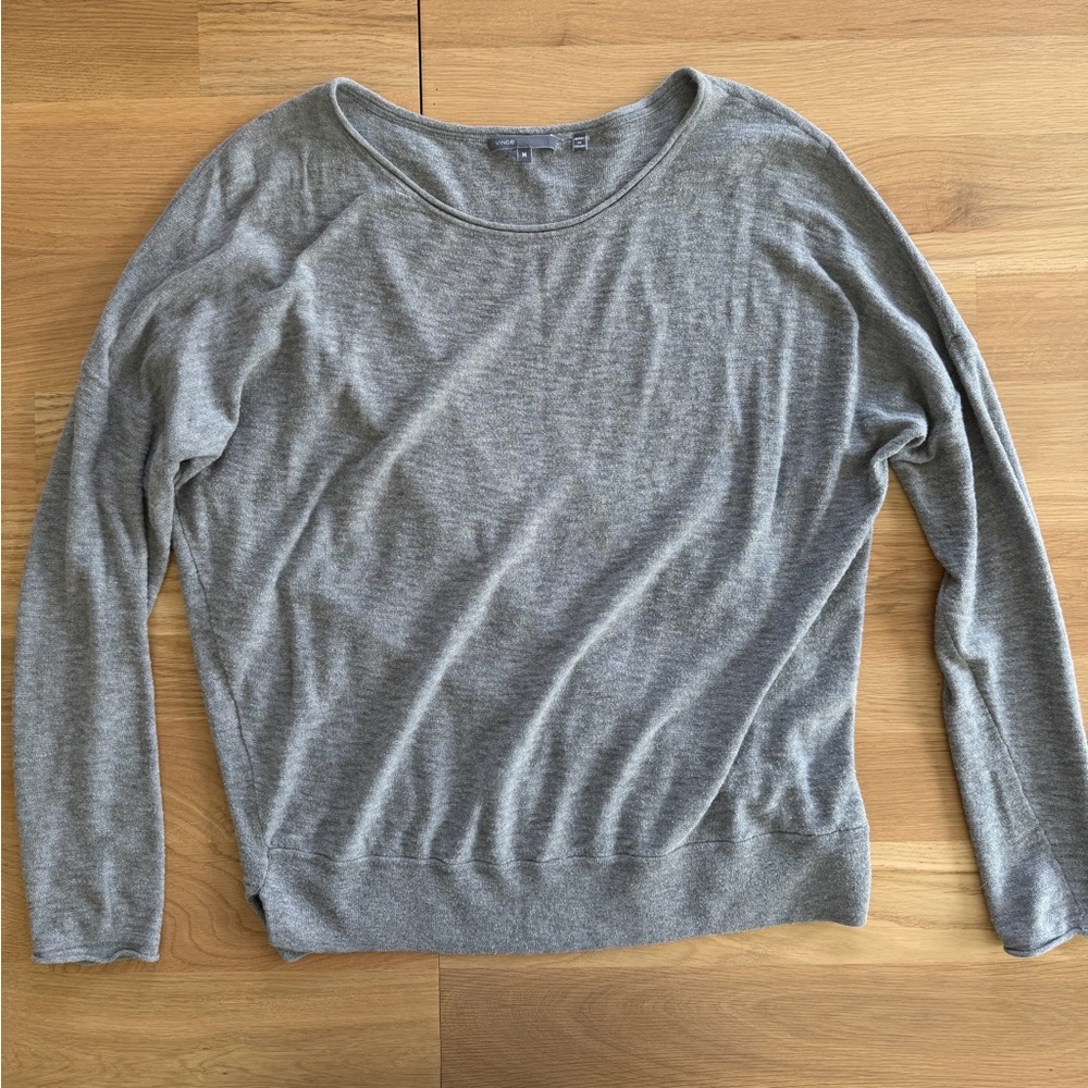 Vince Heather Gray Crewneck Sweater